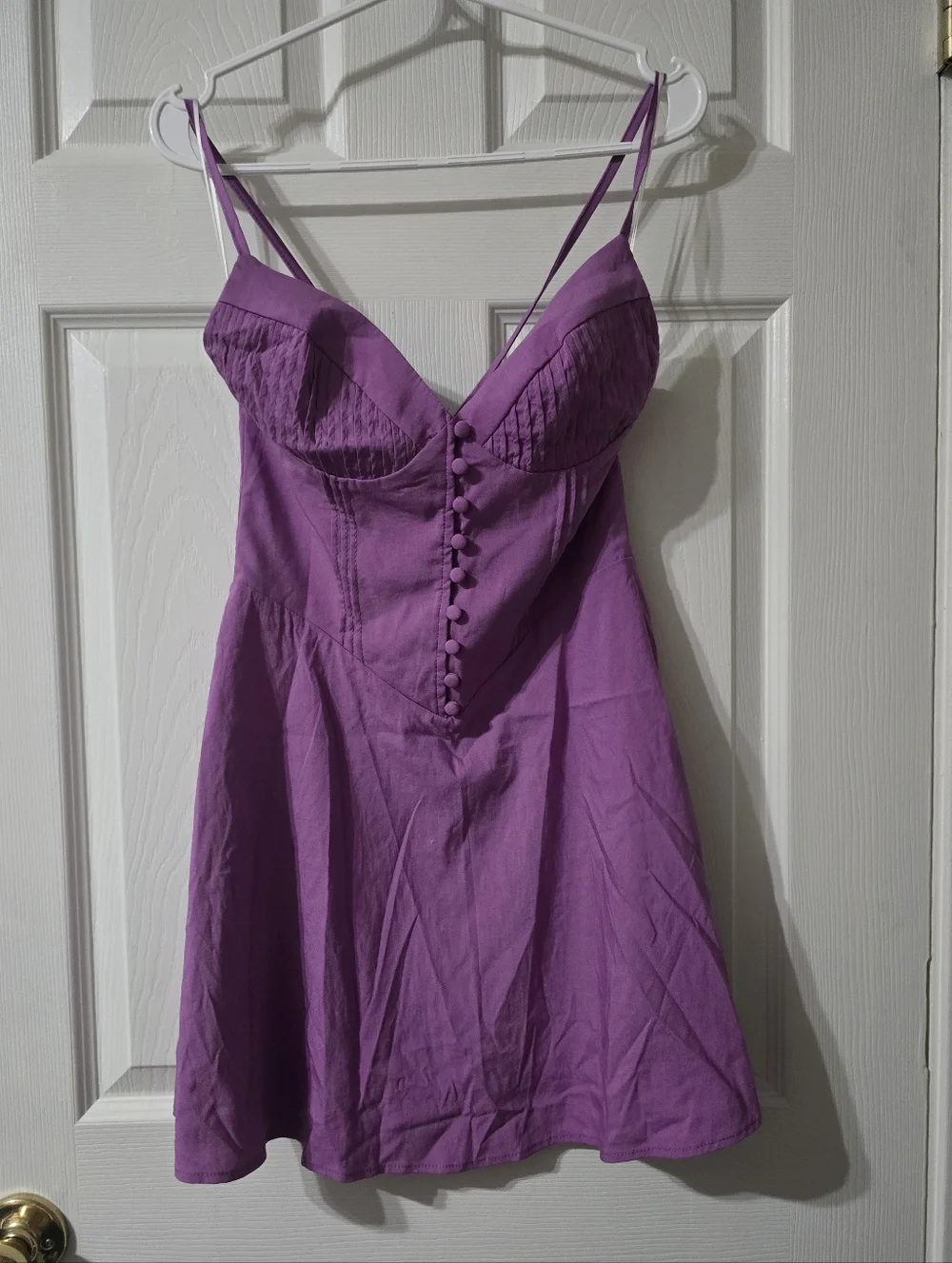 Hello Molly Value You Bustier Style Strappy Open Back Lavender Mini Dress, EUC! - Picture 2 of 13